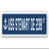USS Stewart DE 238 Street Sign us Navy Ship Veteran Sailor Gift view 1