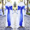 VDS Satin Chair Sashes Chair Cover Back Tie Sateen Bows Ribbon for Wedding Birthday Graduation Engagement Ceremony Event Party Banquet Venue Hotel All Dining Chair Decoration (125PC) (Royal Blue) view 2