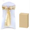 VDS Satin Chair Sashes Chair Cover Back Tie Sateen Bows Ribbon for Wedding Birthday Graduation Engagement Ceremony Event Party Banquet Venue Hotel All Dining Chair Decoration (100PC) (Champagne) view 1