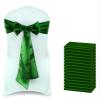 VDS Satin Chair Sashes Chair Cover Back Tie Sateen Bows Ribbon for Wedding Birthday Graduation Engagement Ceremony Event Party Banquet Venue Hotel All Dining Chair Decoration (125PC) (Green) view 1