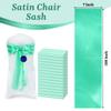 VDS Satin Chair Sashes Chair Cover Back Tie Sateen Bows Ribbon for Wedding Birthday Graduation Engagement Ceremony Event Party Banquet Venue Hotel All Dining Chair Decoration (125PC) (Mint) view 3