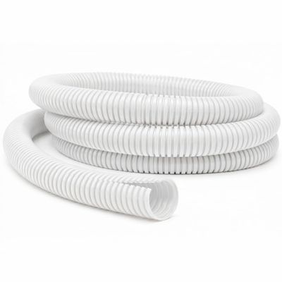 Kable Kontrol Colored Split Wire Loom Tubing 3/8" Inch 10 Feet Long - White Conduit Cover for Cords - Corrugated Tubing and Protector for Automotive Wires - Durable Polyethylene