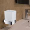 Blossom Toothbrush Holder Solid Brass Bathroom Accessory Shower Wall Mount Chrome BA02 603 01 view 2