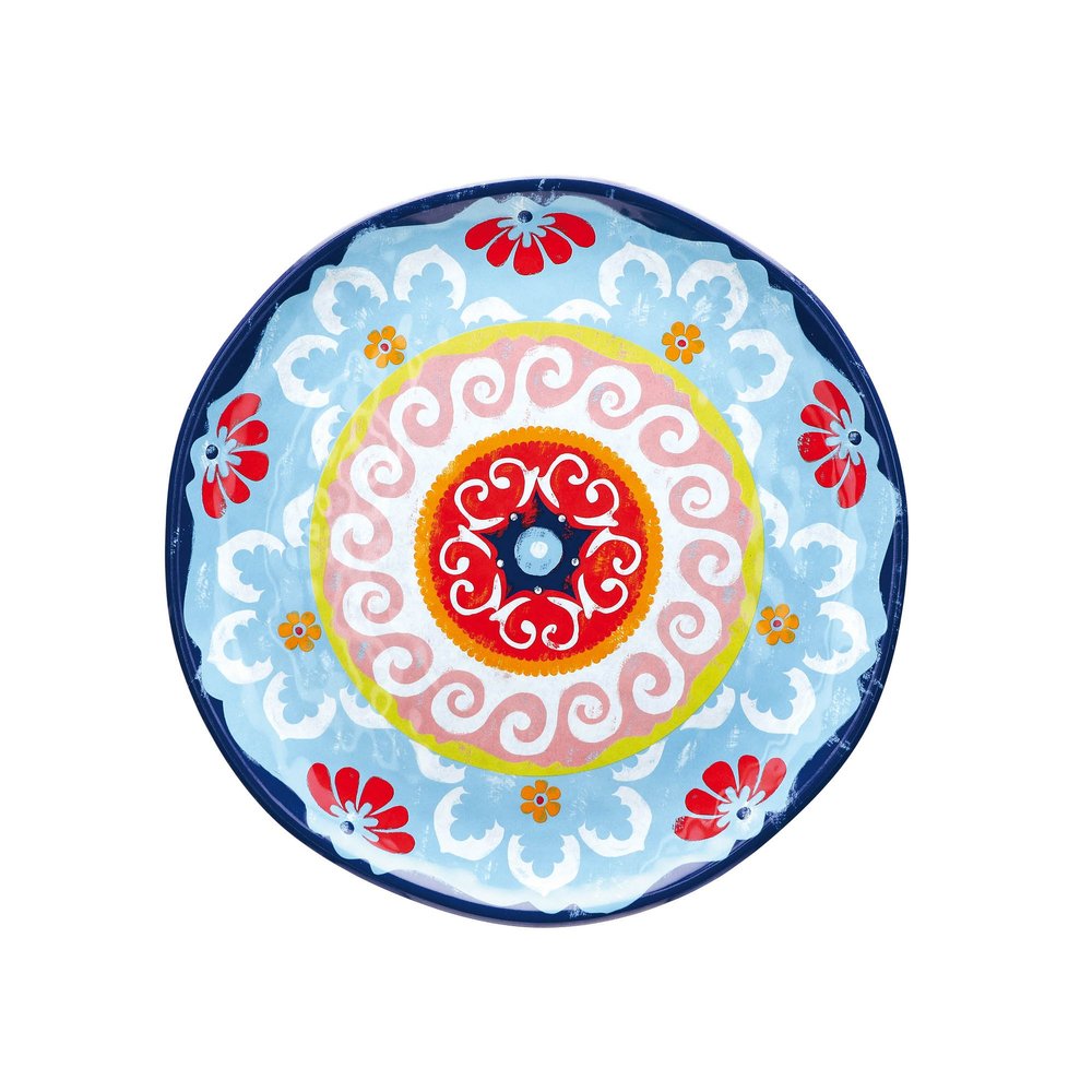 Nador Round Platter Melamine Dia. cm 32, Multi-Colour, 0.1 x 0.1 x 0.1 cm