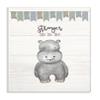 The Stupell Home Decor Collection Stronger Than You Think Hippo Wall Plaque Art, Multi-Color view 1