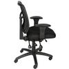 High-Back Mesh Ergonomic Multi-Function Task Chair Black (BIFMA) view 3