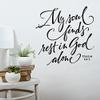 My soul finds rest in God alone | Bedroom Wall Decor - Scripture Wall Decal - Christian Wall Art view 1