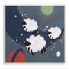 The Stupell Home Decor Collection Sheep in Space Wall Plaque Art, Multi-Color view 1
