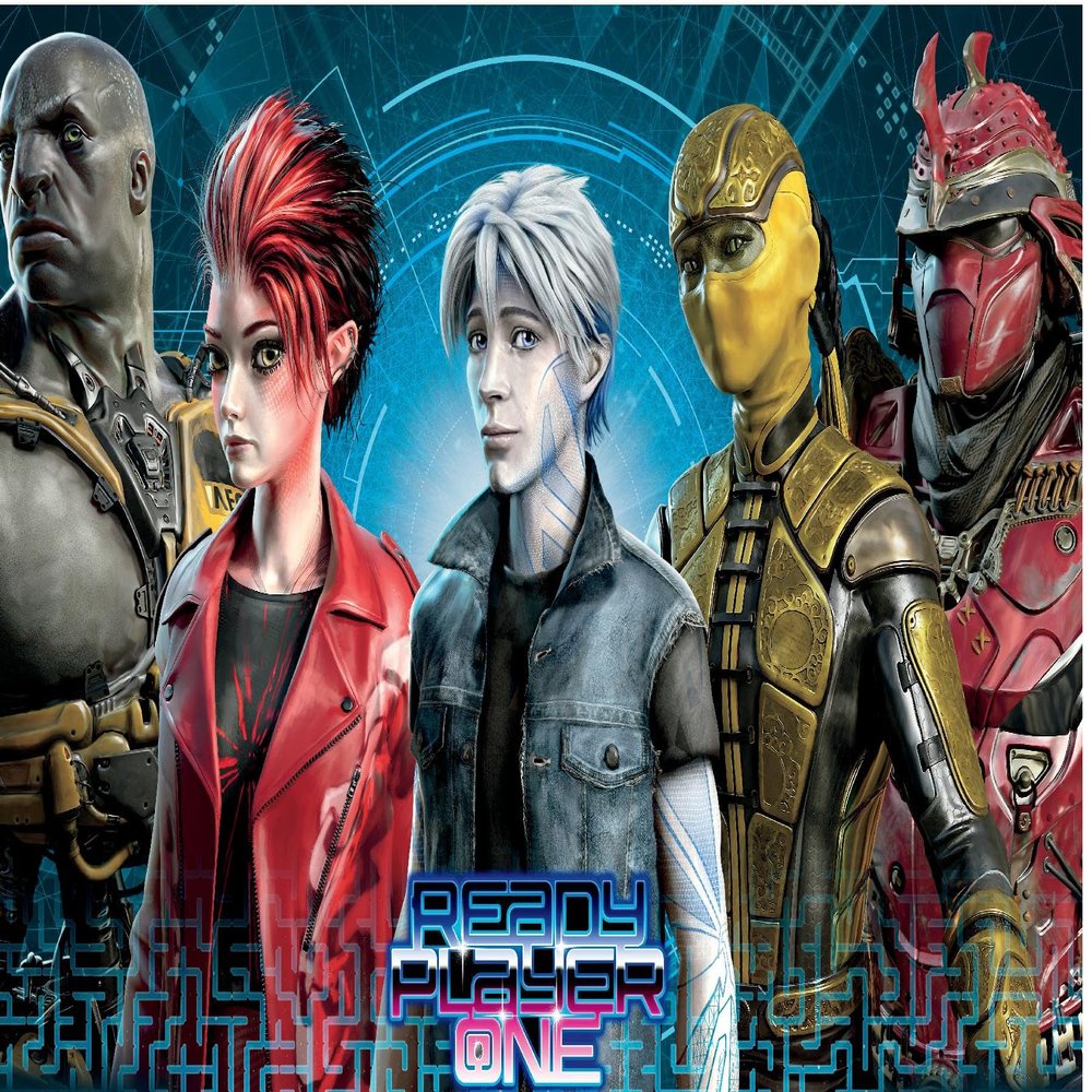 Trends International Ready Player One - Group Wall Poster, 22.375" x 34", Premium Unframed Version