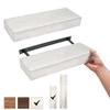 American Art Decor Floating Wall Shelf - Rustic Decor Shelves for Living Room, Bedroom, Kitchen, & Laundry Room - Farmhouse Wall Shelves (White, 3.25x24.25 x 8.25) view 3