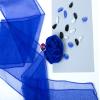 VDS Pack of 200 Organza Chair Sashes for Weddings & Events Dcor | Sheer Shiny Dining Chair Bows for Banquet, Party, Reception | Reusable Decorative Sash for Folding & Chiavari Chairs - Royal Blue view 3
