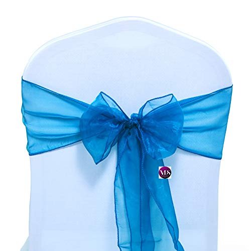 VDS Pack of 200 Organza Chair Sashes for Weddings & Events