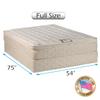 Dream Solutions USA Dream World Inner Spring Pillowtop (Eurotop) Mattress and Boxspring Set - Medium Soft, Fully Assembled, Orthopedic, Good for Your Back, (Full - 54"x75"x10") view 2