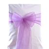 VDS Pack of 200 | Light Purple | Organza Chair Sashes Crystal Sheer Tulle Dining Chair Bows Tie Ribbon for Wedding Birthday Graduation Engagement Ceremony Event Party Banquet Venue Hotel Decoration view 1
