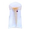 VDS Pack of 75 Organza Chair Sashes for Weddings & Events Dcor | Sheer Shiny Dining Chair Bows for Banquet, Party, Reception | Reusable Decorative Sash for Folding & Chiavari Chairs - Champagne view 4