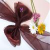 VDS Pack of 200 Organza Chair Sashes for Weddings & Events Dcor | Sheer Shiny Dining Chair Bows for Banquet, Party, Reception | Reusable Decorative Sash for Folding & Chiavari Chairs - Burgundy view 3