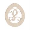24" Easter Egg Monogram Letter Unfinished Wood Initial P (Sizes 12"-30") view 1
