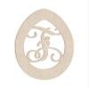 24" Easter Egg Monogram Letter Unfinished Wood Initial F (Sizes 12"-30") view 1