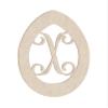 24" Easter Egg Monogram Letter Unfinished Wood Initial X (Sizes 12"-30") view 1