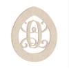 24" Easter Egg Monogram Letter Unfinished Wood Initial Q (Sizes 12"-30") view 1