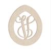 24" Easter Egg Monogram Letter Unfinished Wood Initial V (Sizes 12"-30") view 1