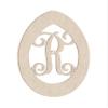 24" Easter Egg Monogram Letter Unfinished Wood Initial R (Sizes 12"-30") view 1