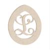 24" Easter Egg Monogram Letter Unfinished Wood Initial L (Sizes 12"-30") view 1