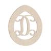 24" Easter Egg Monogram Letter Unfinished Wood Initial D (Sizes 12"-30") view 1
