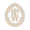20" Easter Egg Monogram Letter Unfinished Wood Initial W (Sizes 12"-30") view 1