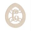 24" Easter Egg Monogram Letter Unfinished Wood Initial C (Sizes 12"-30") view 1