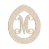 20" Easter Egg Monogram Letter Unfinished Wood Initial M (Sizes 12"-30") view 1