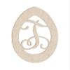 24" Easter Egg Monogram Letter Unfinished Wood Initial T (Sizes 12"-30") view 1