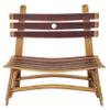 Central Coast Creations Wine Barrel Stave Small Garden Bench - Wine Barrel Handcrafted Wine Barrel Furniture view 4