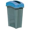 Glasdon Pack of 3 Eco Nexus 23G Recycling Bins  Gray  23-Gallon (Variety Decal Pack) view 3