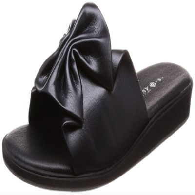 Pansy() Women's Sandal, Black, 24.5~25.0 cm