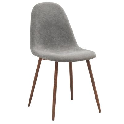 WHI , Grey Mid Century Modern Side Chair, Set of 4