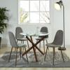 WHI , Grey Mid Century Modern Side Chair, Set of 4 view 2