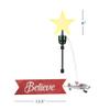 Mr. Christmas Animated White Santa's Bi-Plane Christmas Tree Topper with Banner, Illuminated LED Star, Velcro Straps to Easily Attach, 21.75 Inches view 4