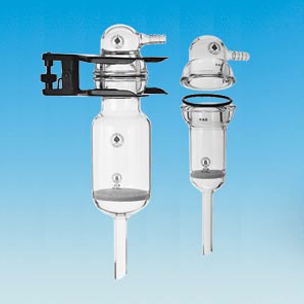 ACE GLASS 7190-41 Pressure Filter/Drying Funnel, Rusek, Porosity C, 15 mL Capacity