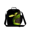 Dispalang Snake Printed Small Lunch Box Bag for Children School Cooler Bags view 1