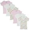 Bambini Girls Pastel Variety Short Sleeve Lap T-shirts 6 Pack view 1