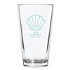 Personalized Color Printed Pint Glass - Seashell - Robins Egg Blue - 144 pack view 1