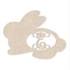 12" Sweet Bunny Monogram Letter Unfinished Wood Initial E (Sizes 12"-30") view 1
