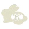 12" Sweet Bunny Monogram Letter Unfinished Wood Initial B (Sizes 12"-30") view 1