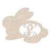16" Sweet Bunny Monogram Letter Unfinished Wood Initial P (Sizes 12"-30") view 1