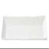  100 Tier P06501 Long Square Plate, White view 1