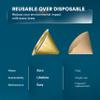 OVALWARE Paperless Stainless Steel Pour Over Coffee Filter Reusable and Permanent Coffee Cone Dripper for Ovalware, Chemex, Hario and Other Carafes (Titanium Gold) view 3