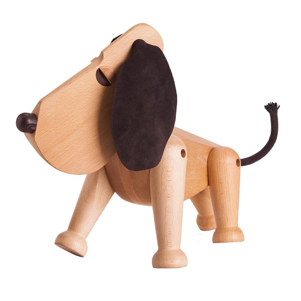 ARCHITECTMADE | HANS BLLING | Wooden Figure Dog | Rufus Beech Wood
