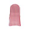 YOUR CHAIR COVERS - 6 Pack Stretch Spandex Chair Bands Striped - Red and White, Wedding Slip, Premium Quality view 3