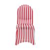 YOUR CHAIR COVERS - 6 Pack Stretch Spandex Chair Bands Striped - Red and White, Wedding Slip, Premium Quality view 4